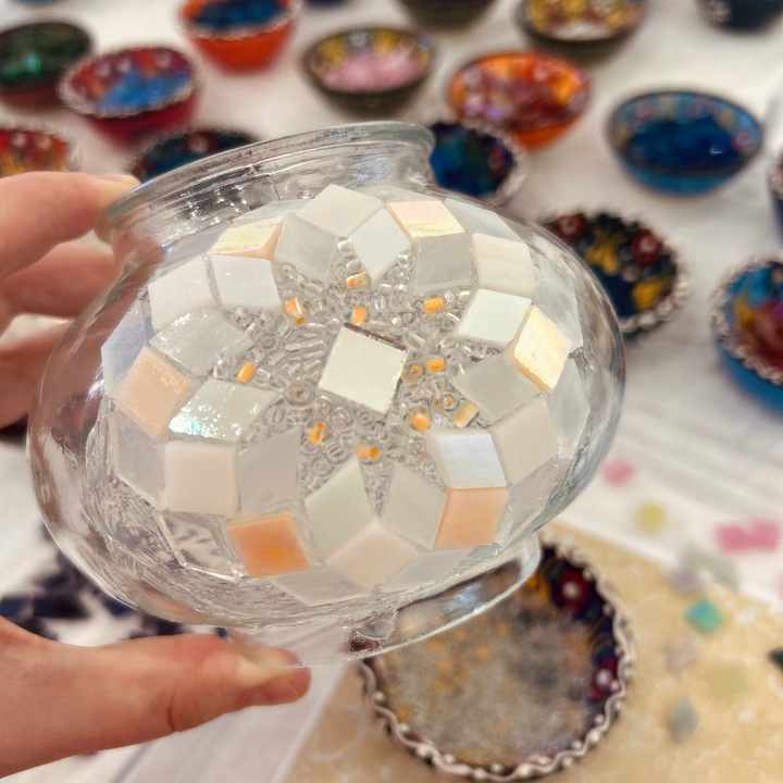 Turkish Mosaic Lamp Pop-up Class: Albury