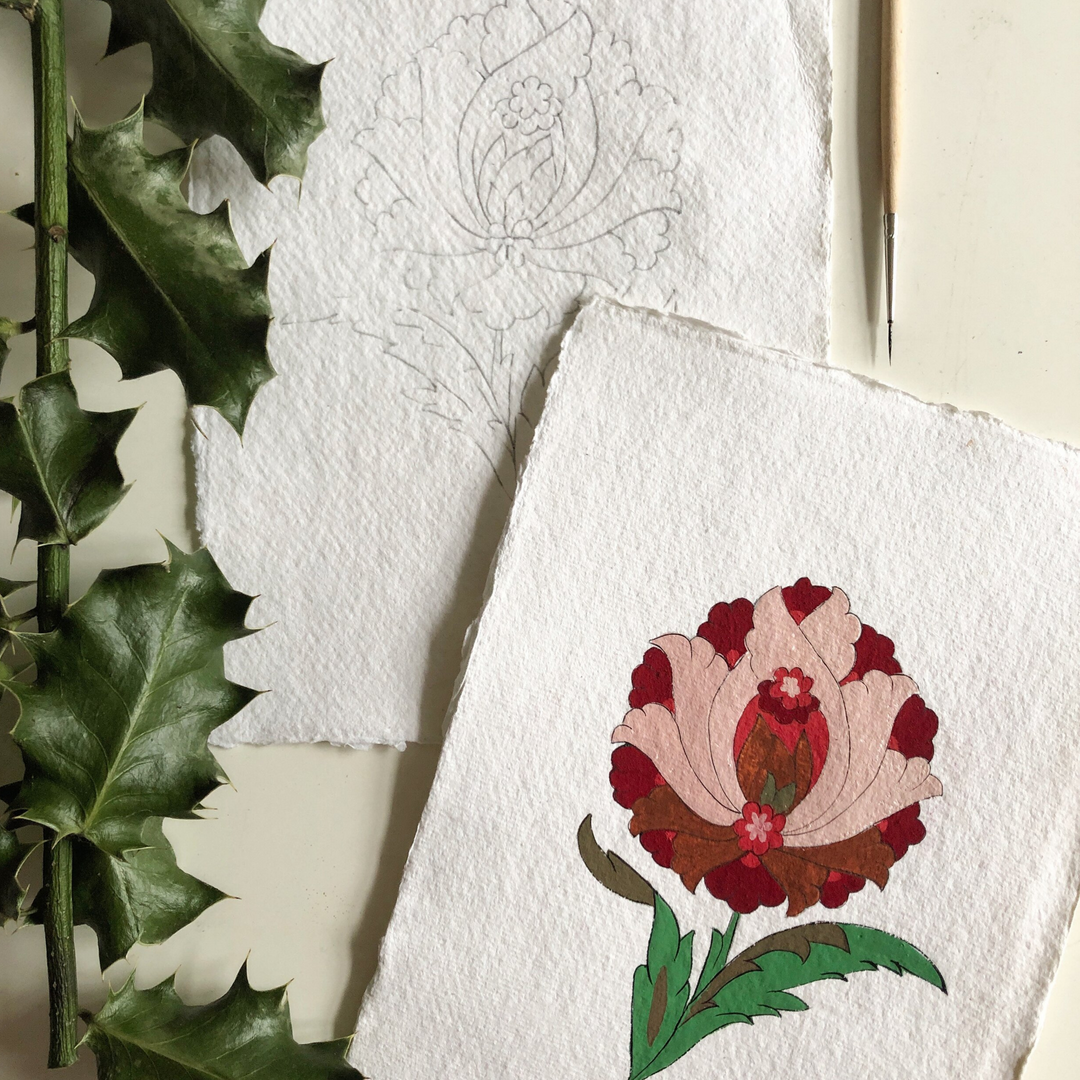 Watercolour Painting: Floral Motifs