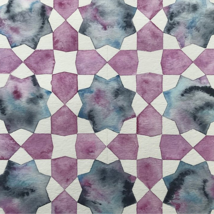 Watercolour Painting: Islamic Geometry