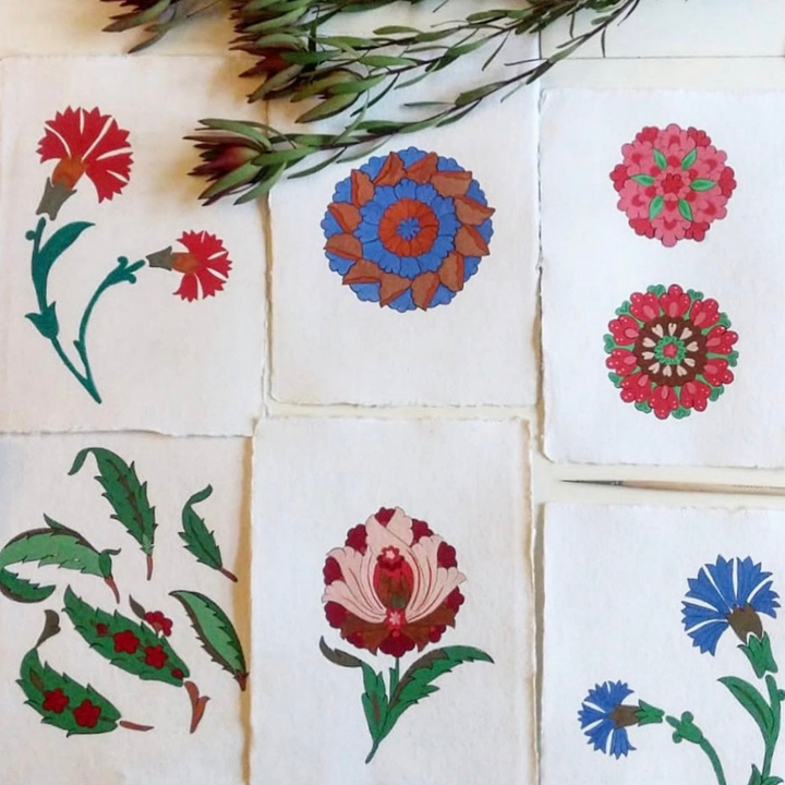 Watercolour Painting: Floral Motifs