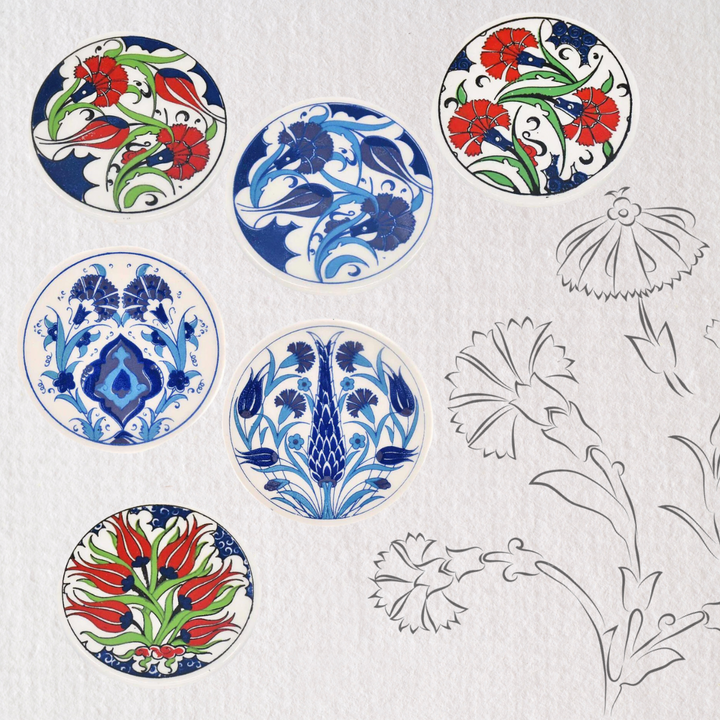 Turkish Ceramic Iznik Painting Class - Newcastle