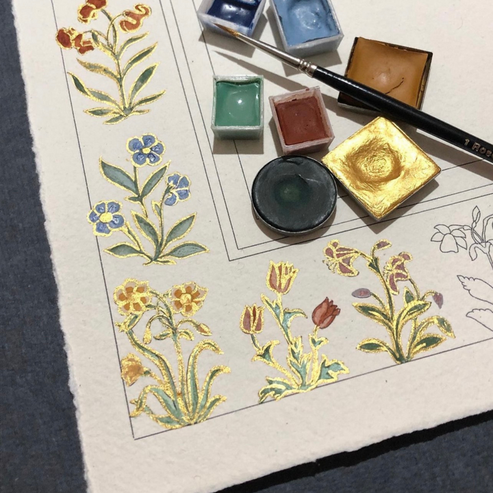 Watercolour Painting: Floral Motifs